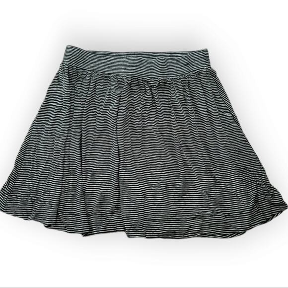 Ann Taylor Loft Striped Pull On Knit Mini Skirt S - Picture 1 of 4